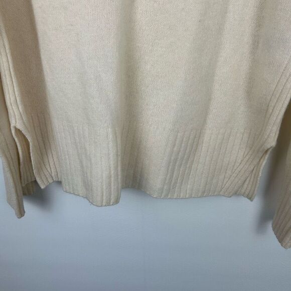Anthropologie cashmere collection sweater cream ivory size XS lightweight 100% c - Picture 7 of 11